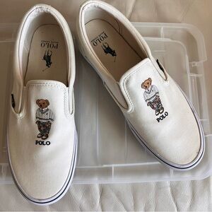 Polo Ralph Lauren Men's Keaton Polo Bear Slip-On Sneakers Size 10.5 OOS